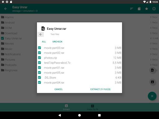 Easy Unrar, Unzip & Zip screenshot 2