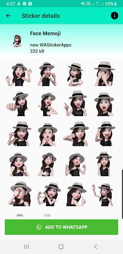 moving stickers for whatsapp - smart girl sticker screenshot 4