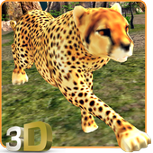 Angry Cheetah Attack Sim 3D أيقونة