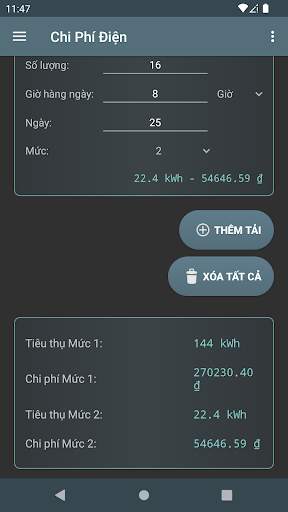 Chi Phí Điện screenshot 2