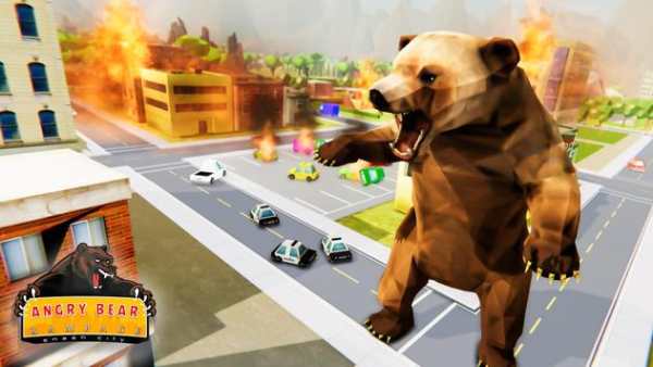 Monster Bear Rampage Game- Smash City Mayhem screenshot 1