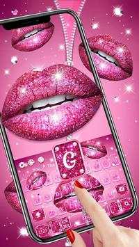 Glitter Sexy Lips keyboard screenshot 2