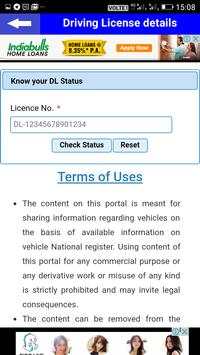 Driving license info - all india screenshot 2