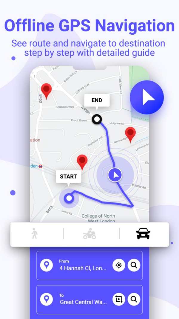 Free offline navigation & offline gps route track screenshot 4