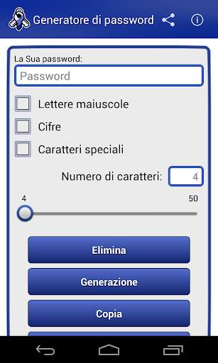 Generatore di password screenshot 1