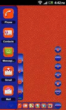 TSF Shell Theme Orange Blue HD screenshot 2