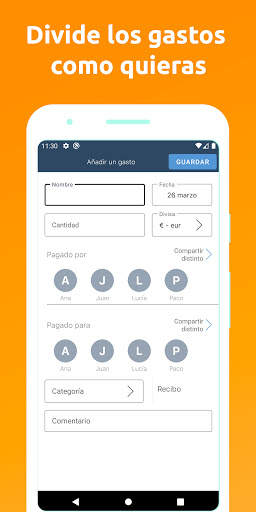Dividir gastos entre amigos - Compartir costes screenshot 5