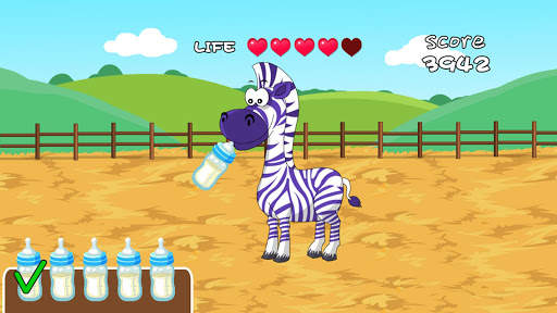 Bella playtime with baby zebra - girls pet game screenshot 12