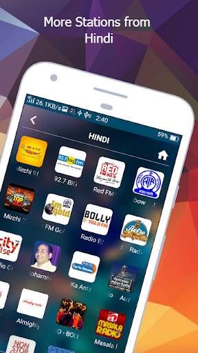 Hindi Radio HD - ByteCast : FM Online Songs Music screenshot 2