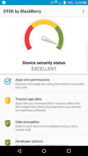 DTEK von BlackBerry screenshot 1