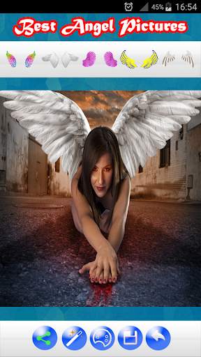 Angel Wings Photo Editor: Cute, Big And Colored 2 تصوير الشاشة