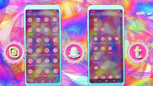 Rainbow Postcard Launcher Theme screenshot 4