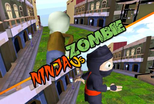 3D Zombie VS Ninja Sufers Run screenshot 1
