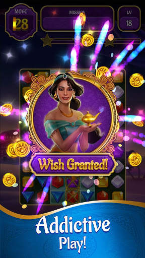 Genies & Gold - Match 3 Jewel & Gem Adventure screenshot 2
