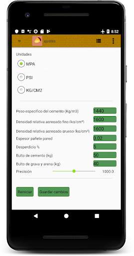 Dosificación de  Concreto Home Engineer screenshot 6