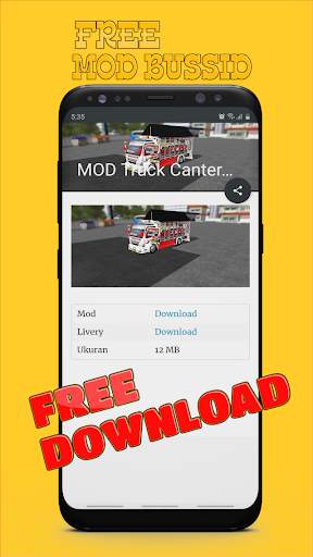Mod Truck Canter Tawakal Bussid Oleng screenshot 5