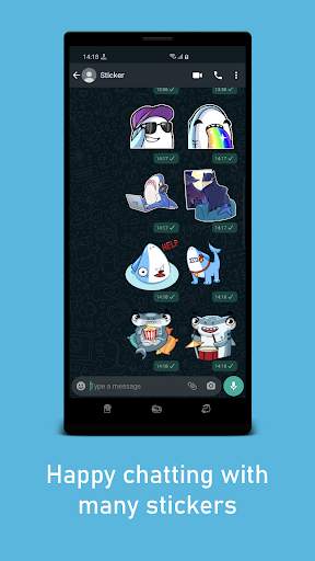 Shark Stickers WAStickerApps screenshot 5