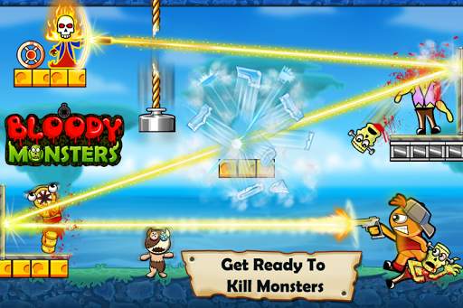 Bloody Monsters: Bouncy Bullet screenshot 1