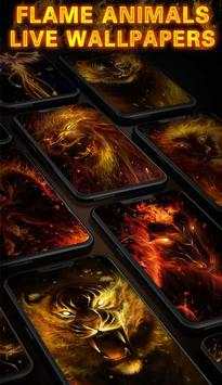 Flame animal live wallpapers screenshot 8