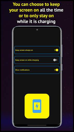 Keep Screen Always ON while charging Qi, USB, AC screenshot 1