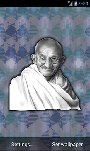 Mahatma Gandhi Live Wallpaper screenshot 1