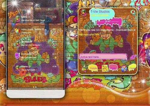 Graffiti Wall Art SMS screenshot 1