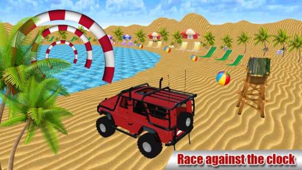 Water Surfer Beach Racing Car & Jeep Float Driving screenshot 2