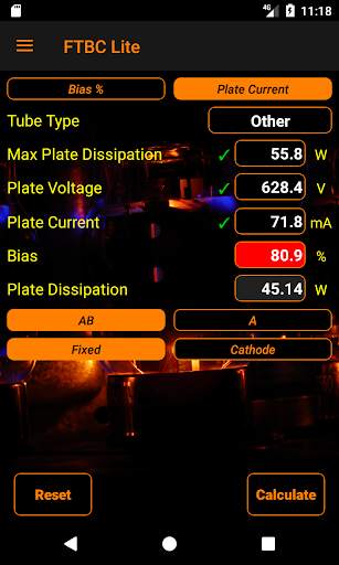 Freedom Tube Bias Calculator Lite screenshot 3