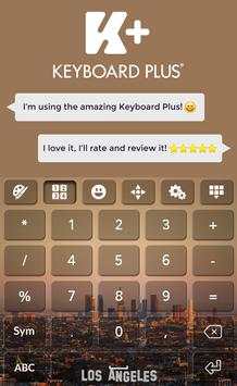 Los Angeles Keyboard Theme screenshot 2