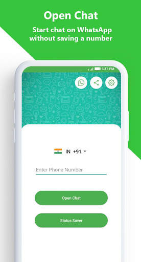 WhatsPro Click to Chat & Status Saver for WhatsApp स्क्रीनशॉट 1
