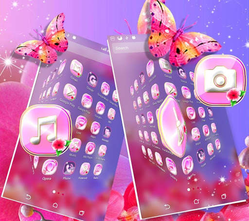 Flower Butterfly Launcher Theme screenshot 1