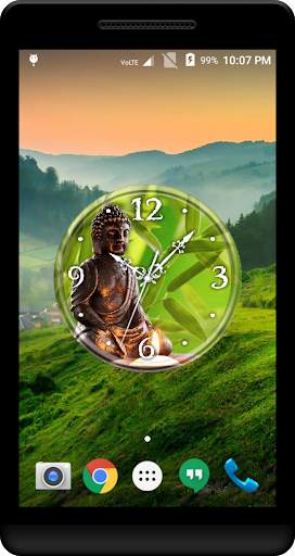 Buddha Clock Live Wallpaper screenshot 3