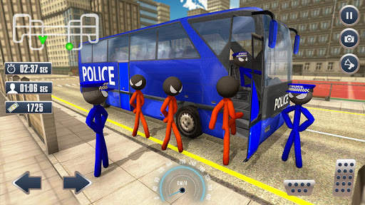Prison Stickman Transport Police Van screenshot 2
