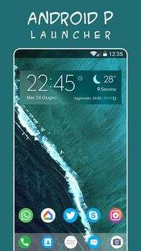 P Launcher Theme for Android™ 9.0 launcher, theme screenshot 1