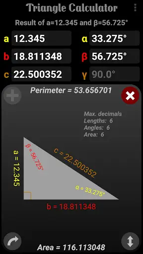 Triangle Calculator screenshot 3