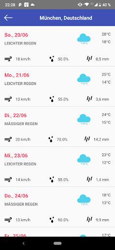 Wettervorhersage live genaues screenshot 3