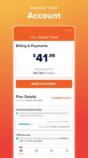 My Consumer Cellular 1 تصوير الشاشة