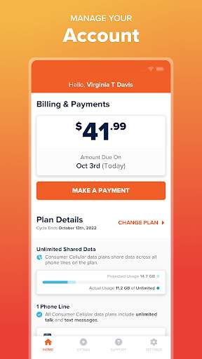 My Consumer Cellular screenshot 1