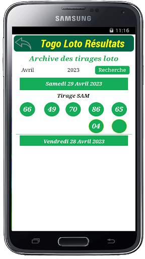 Loto Resultats du Togo 3 تصوير الشاشة