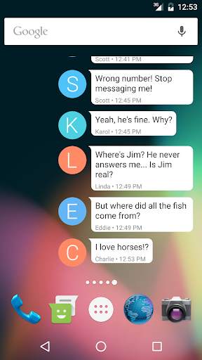Messaging Widget (Hangouts) screenshot 1