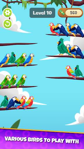 Bird Sort Puzzle: Sorting Game screenshot 5