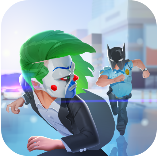 Joker Clown Endless Run: Escape Bat Police Man icon