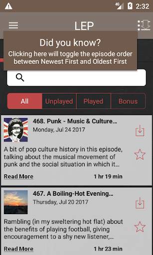 Luke's English Podcast App screenshot 2