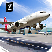 Flugzeug fliegend sim 2017 icon