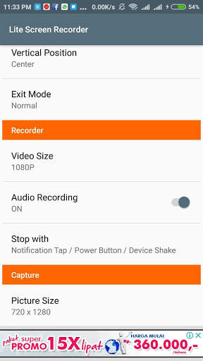Lite Screen Recorder (Easy and Simple to use) screenshot 2
