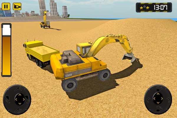Sand Excavator Truck Sim 2017 screenshot 3