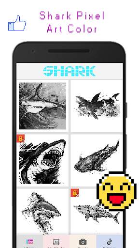 Shark Pixel Art Color screenshot 6