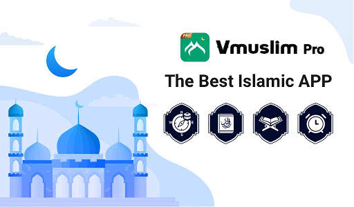 Prayer times, Quran and azan & Qibla-Vmuslim Pro screenshot 2