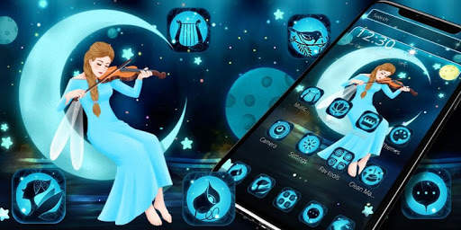 Beauty Moon Night Girl Theme🌙 screenshot 4
