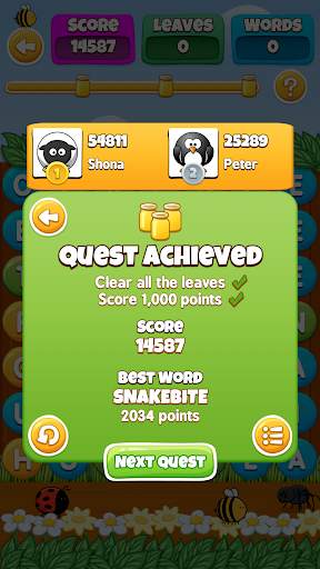 WordBuzz : The Honey Quest screenshot 4